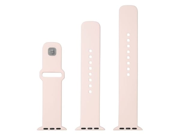FIXED - Klokkestropp for smart armbåndsur - 38/40/41mm, silicone - rosa - for Apple Watch Hermès Series 9, SE 3, Series 10, Series 11, Series 8, Se...