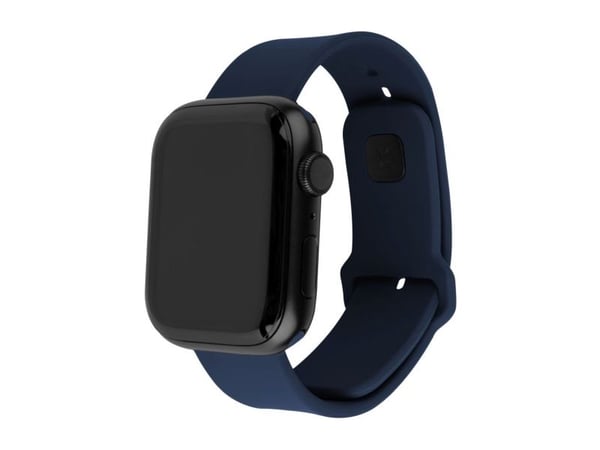 FIXED - Klokkestropp for smart armbåndsur - 49 mm, silicone - blå - for Apple Watch Hermès Series 9, SE 3, Series 10, Series 11, Series 9, Ultra 2,...