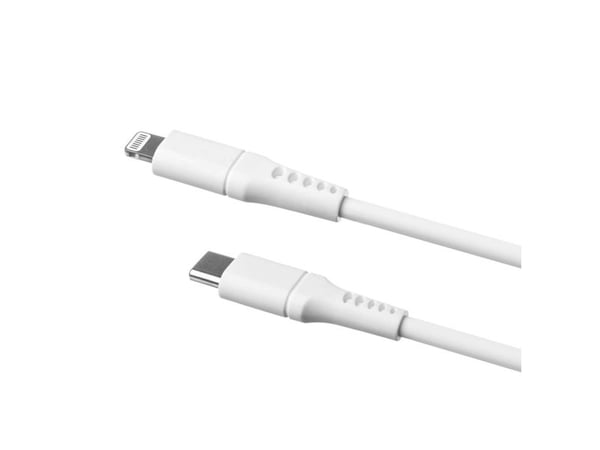 FIXED FIXDLS-CL12-WH, 1,2 m, Lightning, USB C, Uros, Uros, Valkoinen