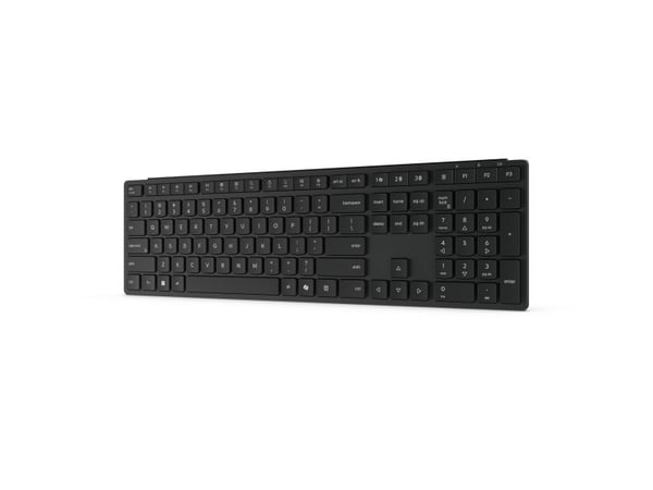 Lenovo Pro 6000 - Tastatur - multimodus - trådløs - 2.4 GHz, Bluetooth 5.3 - QWERTY - Dansk - eklipsesvart - brun boks