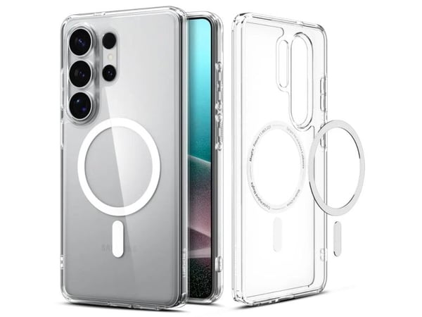 Spigen Ultra Hybrid (MagFit), Mobilskal, Samsung, Galaxy S26 Ultra, 17,5 cm (6.9"), Transparent, Vit