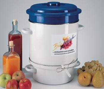 Rommelsbacher EE 1505 - Juicemaskin - 4 liter - 1.5 kW - hvit/blå
