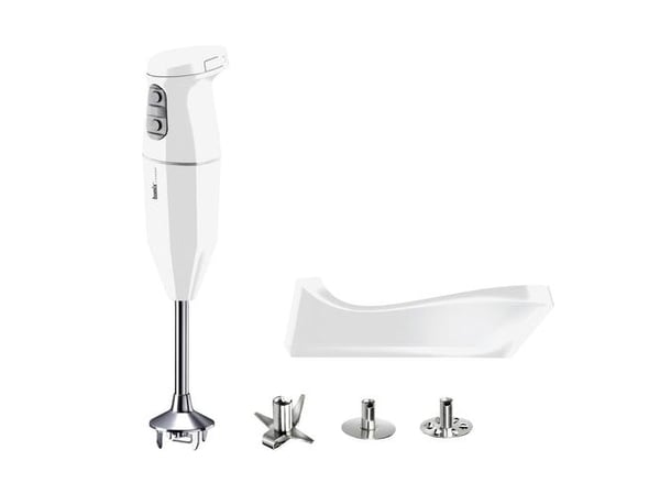 Bamix Cordless PLUS, Stav Mikser, 200 W, Rustfritt stål, Hvit
