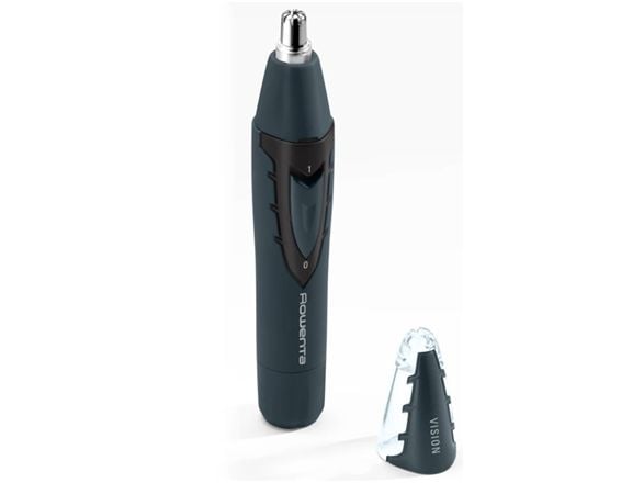 Rowenta Nose & Ear Clippers with 360° Rotating Blade System and Vision Technology Stainless Steel Blade Protective Cap Indolore TN3011F0