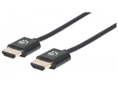 Manhattan 394376, 3 m, HDMI Type A (Standard), HDMI Type A (Standard), 3D, 18 Gbit/sek., Svart