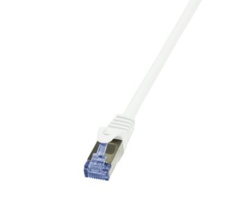 LogiLink 10m Cat6A S/FTP, 10 m, Cat6A, S/FTP (S-STP), RJ-45, RJ-45, Hvid