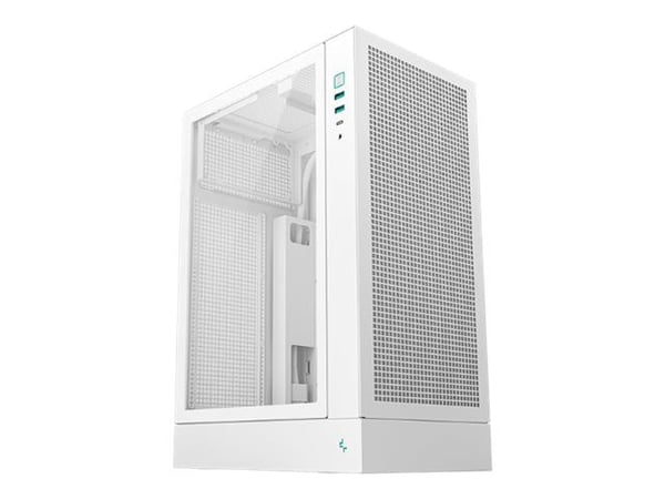 DeepCool CH170 PLUS WH, Midi-torni, PC, Valkoinen, micro ATX, Mini-ITX, Akryylinitriilibutadieenistyreeni, Karkaistu lasi, SPCC, 16,4 cm