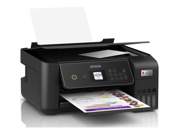 Epson EcoTank ET-2871 - Multifunksjonsskriver - farge - ink-jet - ITS - A4 (medie) - opp til 10 spm (trykking) - 100 ark - Wi-Fi, USB - svart