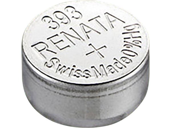 Renata knappcellebatteri 393 1,55 V (1 stk) 80 mAh Sølvoxid SR48 kompatibel courant fort