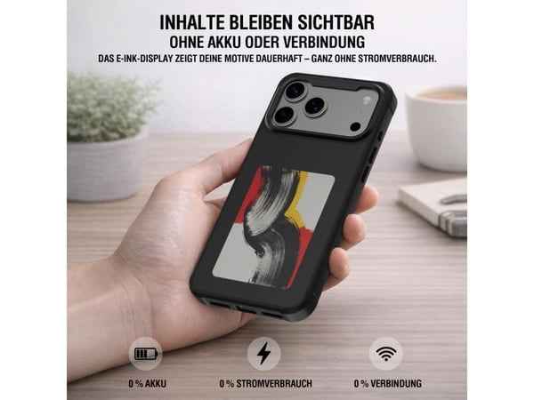 4smarts E-Ink, Etui, Apple, iPhone 17 Pro Max, 17,5 cm (6.9"), Svart