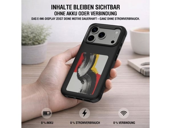 4smarts E-Ink, Etui, Apple, iPhone 17 Pro, 16 cm (6.3"), Svart