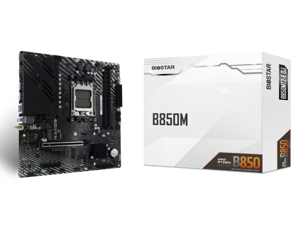 Biostar B850MT2-E DJ, AMD, Sokkel AM5, AMD Ryzen 9000 Series, AMD Ryzen 8000 Series, AMD Ryzen 7000 Series, Sokkel AM5, DDR5-SDRAM, 128 GB