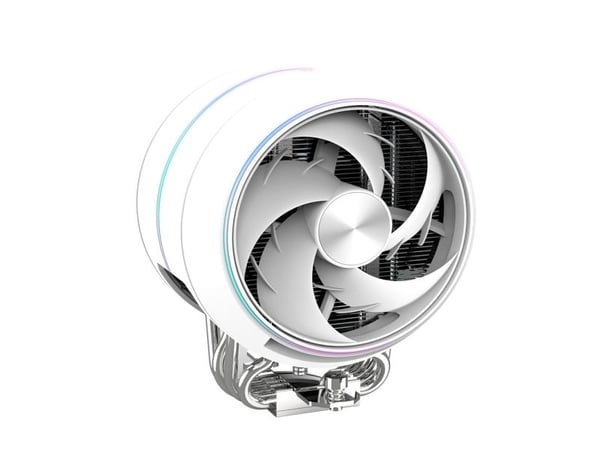 ZALMAN ZET 5 - Prosessorkjøler - (for: LGA1851, LGA1700, LGA1200, LGA115x Socket, AM5, AM4) - aluminium og kobber - 120 mm - hvit
