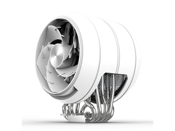 ZALMAN ZET 5 - Prosessorkjøler - (for: LGA1851, LGA1700, LGA1200, LGA115x Socket, AM5, AM4) - aluminium og kobber - 120 mm - hvit