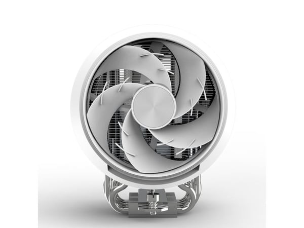 ZALMAN ZET 5 - Prosessorkjøler - (for: LGA1851, LGA1700, LGA1200, LGA115x Socket, AM5, AM4) - aluminium og kobber - 120 mm - hvit