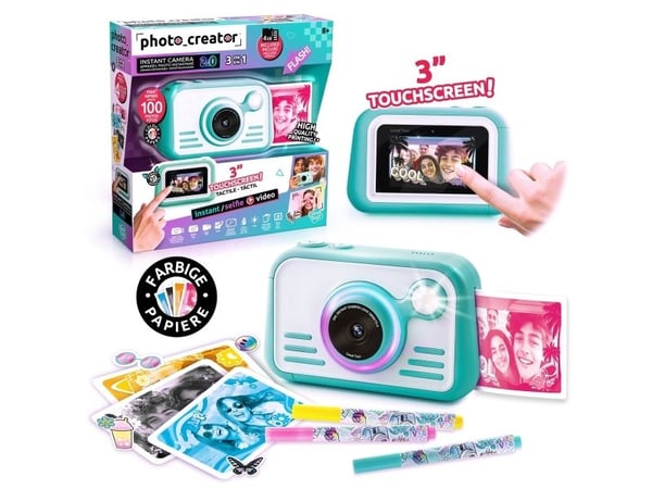 PHOTO CREATOR INSTANT CAMERA WITH COLOR PHOTO PAPER