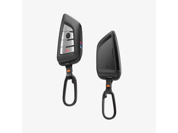 Spigen BK100, Avainkotelo, Musta, Hiili, 1 kpl