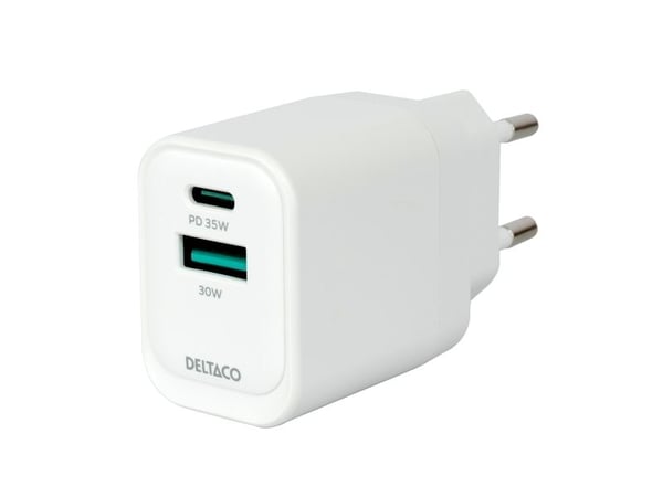 Deltaco USBC-AC159, Sisätila, AC, Valkoinen