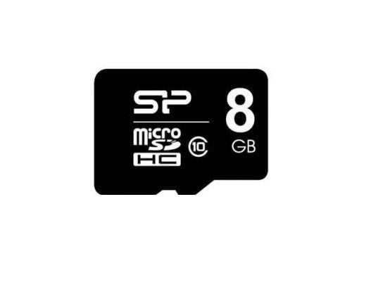SILICON POWER - Flash-muistikortti (microSDHC-SD-sovitin sisältyy) - 8 GB - Luokka 10 - microSDHC - microSDHC