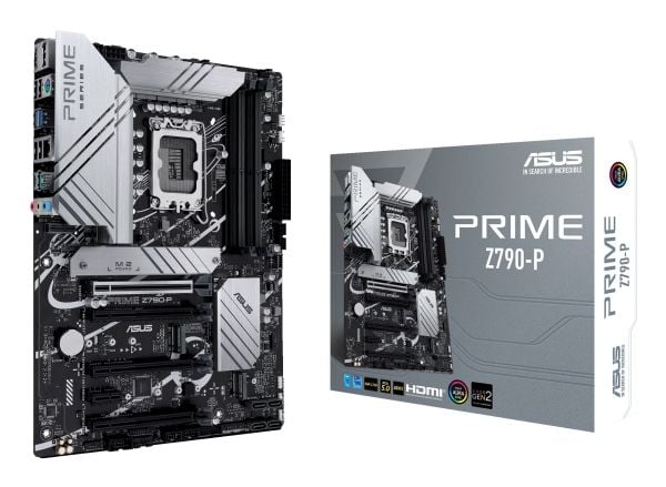 ASUS PRIME Z790-P - Hovedkort - ATX - LGA1700-sokkel - Z790 Chipset - USB-C 3.2 Gen 2x2, USB 3.2 Gen 2, USB 3.2 Gen 1, USB-C 3.2 Gen2 - 2.5 Gigabit...