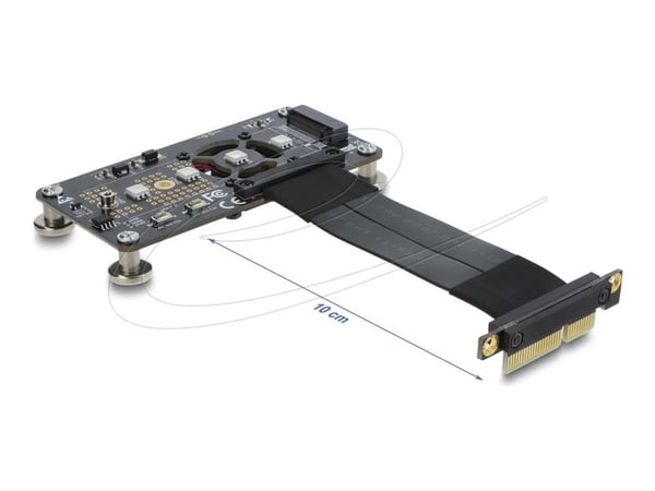Delock PCI Express 3.0 x4 til M.2 Key M-adapter med vifte og kabel 10 cm