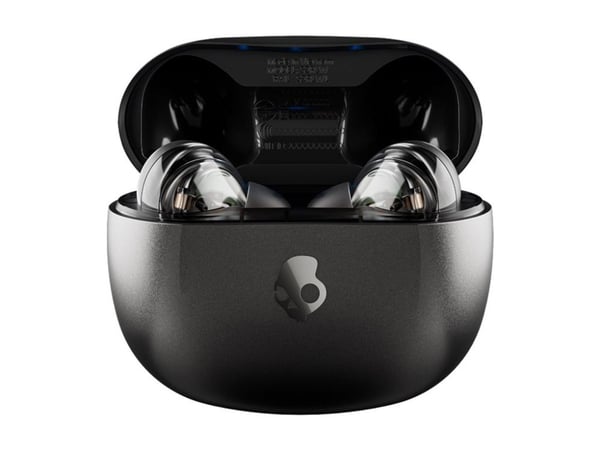 Skullcandy Rail - True wireless-hodetelefoner med mikrofon - i øret - Bluetooth - aktiv støydemping - ekte svart