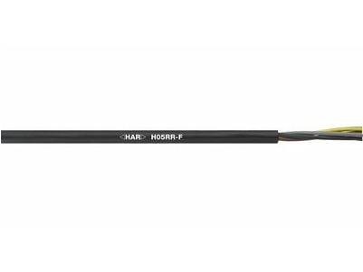 Lapp H05RR-F, Kabel för medelhög spänning, Svart, Gummi, Koppar, 0.75 mm ², 14,4 kg/km