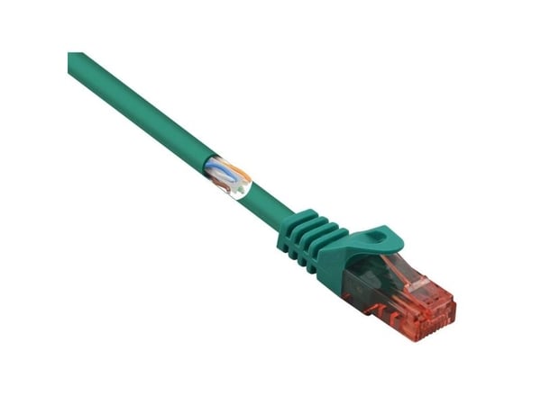Renkforce RF-5245792 RJ45 nettverkskabel, patchkabel CAT 6 U/UTP 2,00 m grønn halogenfri 1 stk (RF-5245792)