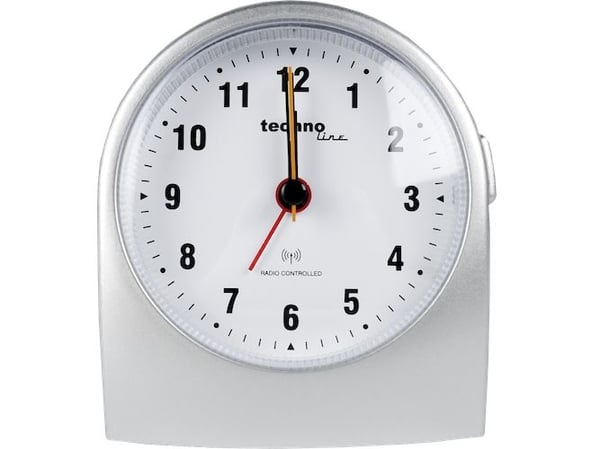 Technoline WT 753, Mekanisk alarmklokke, Rund, Grå, Analog, 1 x AA Mignon (LR06), 95 mm