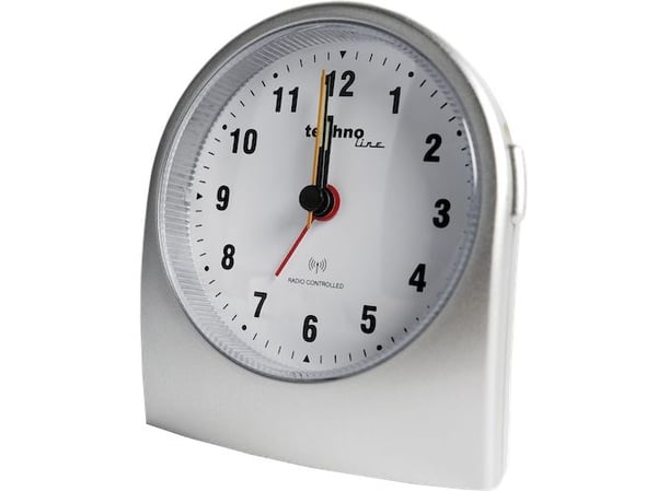 Technoline WT 753, Mekanisk alarmklokke, Rund, Grå, Analog, 1 x AA Mignon (LR06), 95 mm