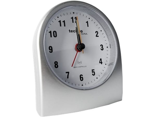 Technoline WT 753, Mekanisk alarmklokke, Rund, Grå, Analog, 1 x AA Mignon (LR06), 95 mm