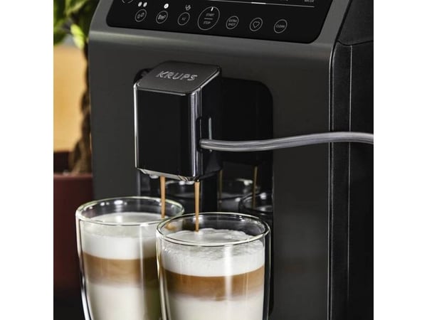 Krups Evidence EA89Z, Espressomaskin, 2,3 l, Kaffe bønner, Innebygd kaffekvern, Sort