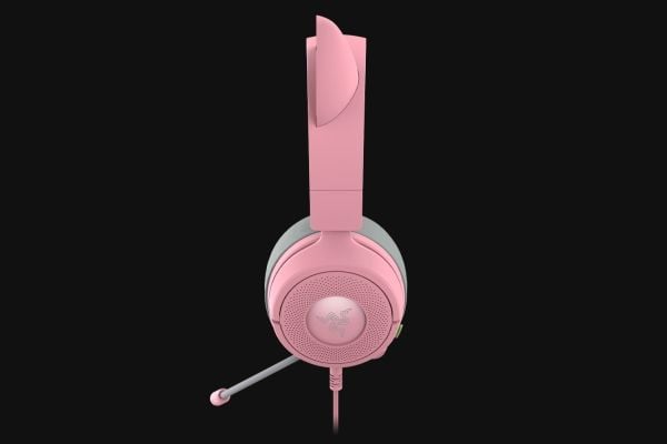 Razer Kraken Kitty V3 X - Hodesett - full størrelse - kablet - 3,5 mm jakk - lydisolerende - kvarts
