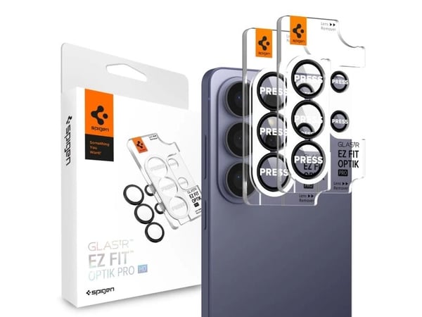 Spigen Glas.Tr Ez Fit Optik Pro HD kameradeksel 2-pk til Samsung Galaxy S26 Ultra - sort