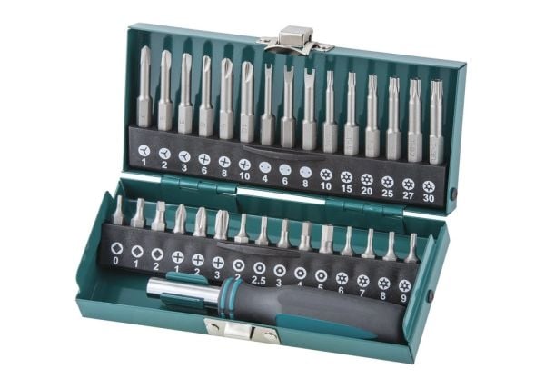 wolfcraft GmbH 1386000, 31 stykker, 3 Suare plus, 25 mm, 0 - 1 - 2 3 Phillips, 25 mm, 1 - 2 - 3 5 hexagonal with hole, 25 mm, 2 - 2.5...