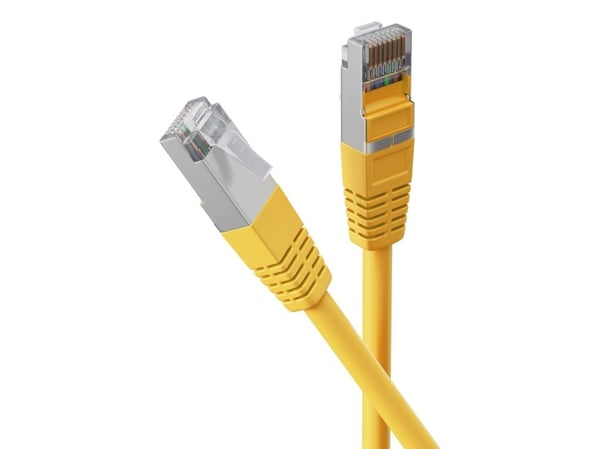 shiverpeaks BASIC-S liitäntäkaapeli, kat. 6, S/FTP, keltainen, 10,0 m RJ45-pistoke - RJ45-pistoke, valettu kupu, halogeeniton, - 1 kpl (BS75720-HY)