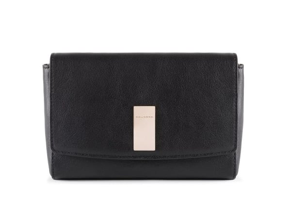 Piquadro Dafne lærveske med RFID-system svart 19 cm