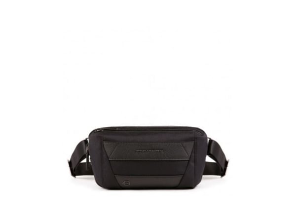 Piquadro Trakai lær bærveske/slingbag svart 27 x 14,5 x 7,5 cm