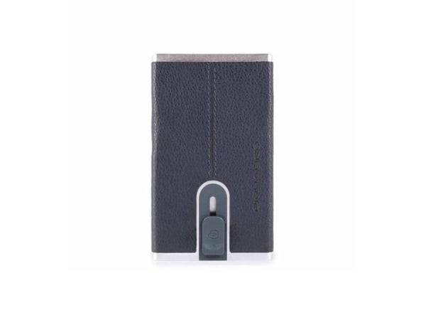 Piquadro Piquadro Black Square – lær lommebok, PP4891B3RBLU4, blå