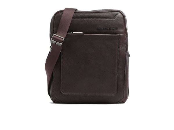 Piquadro Tallin lær crossbody-veske liten brun CA1816W108 21,5 x 27 x 7 cm