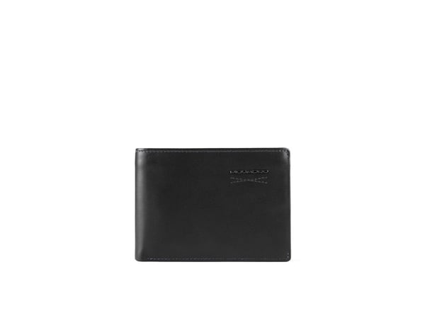 Piquadro Obidos lær lommebok slim PU257W110R-N svart, for menn