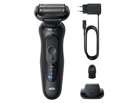 Braun Series 5 52-N1200S, Barberingsmaskin, Svart, Knapper, Batteri, Innebygd batteri, 50 min