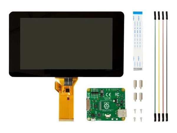 Raspberry Pi - Display - 7" - 800 x 480 piksler - for Raspberry Pi 2 Model B, 3 Model B