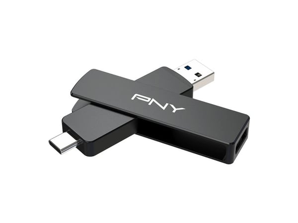 PNY Duo-Link V3 - USB-flashstasjon - 2 TB - USB-C 3.2 Gen 2