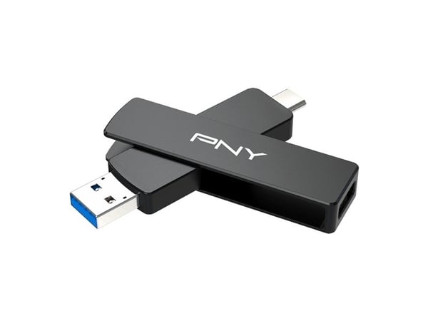 PNY Duo-Link V3 - USB-flashstasjon - 2 TB - USB-C 3.2 Gen 2