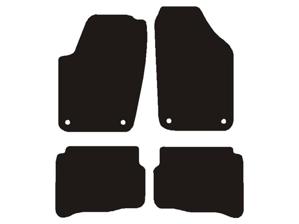 Mattor VW Polo 2003-2006 - oval mattsystemlås