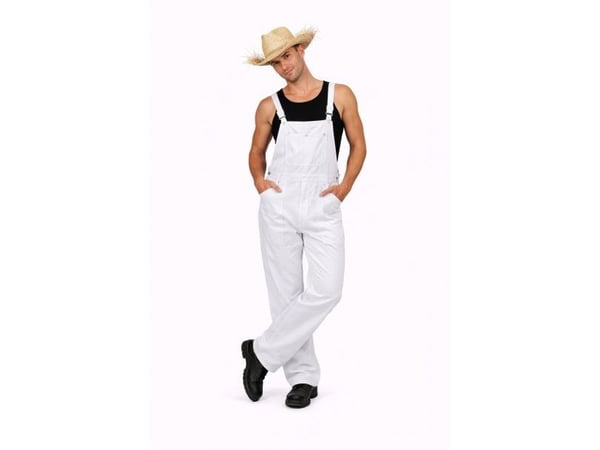Hvide overalls kostume