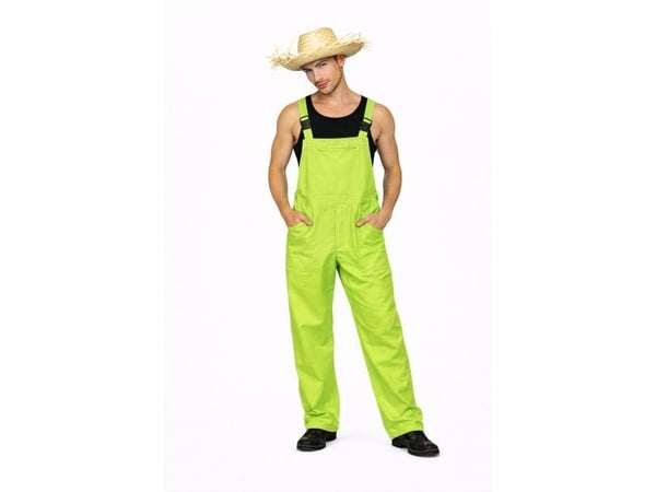 Neon grønne overall kostyme