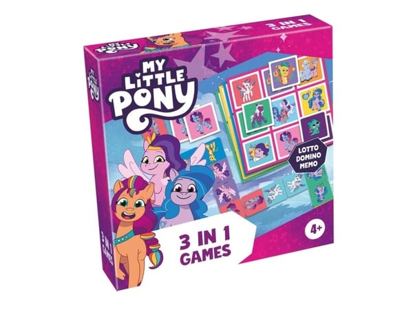 Tactic My Little Pony 3 in 1 Lotto, Domino, Memo