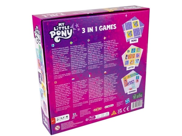Tactic My Little Pony 3 in 1 Lotto, Domino, Memo